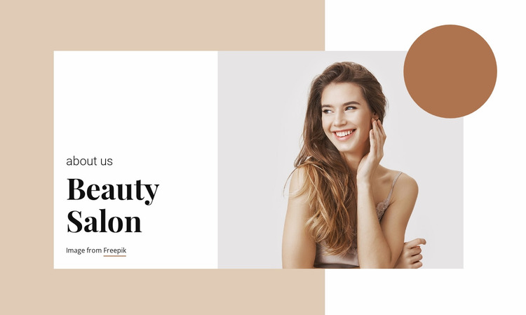 Hair And Beauty Salon Website Mockup