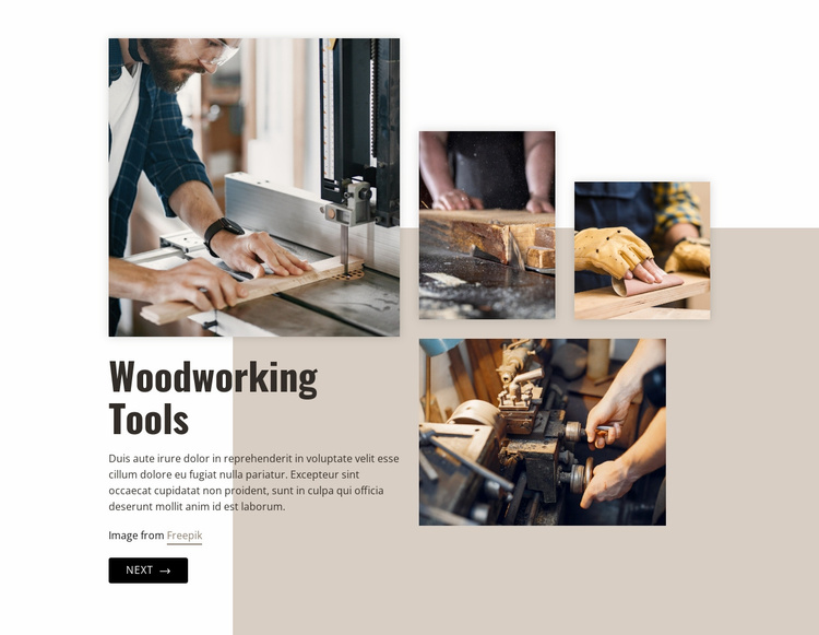 Woodworking Industry Website Template