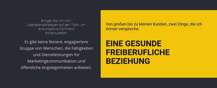 Uberschriften Auf Dunklem Hintergrund Website Vorlage