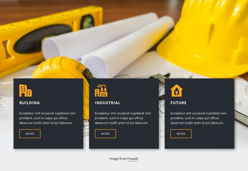 Download Building Engineering & Construction Services Website Mockup