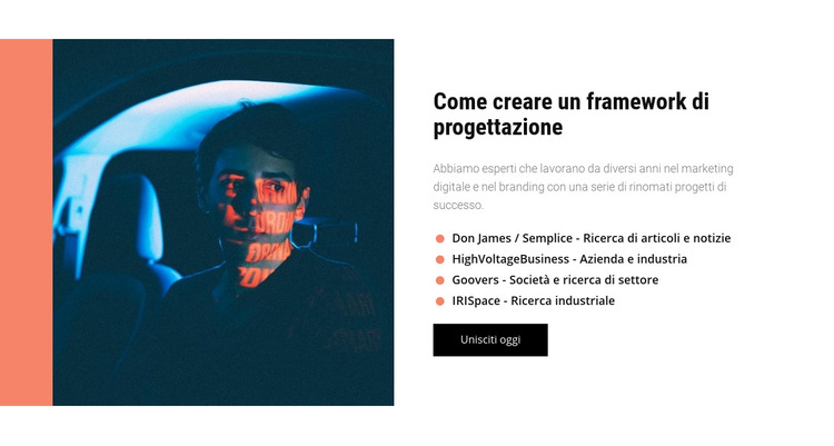 Quadro Aziendale Di Lavoro Modello Di Sito Web