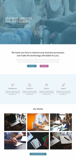 Client Web Page Designs