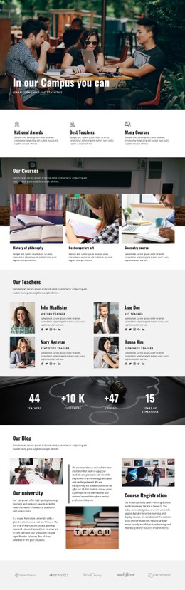 270+ Education CSS Templates