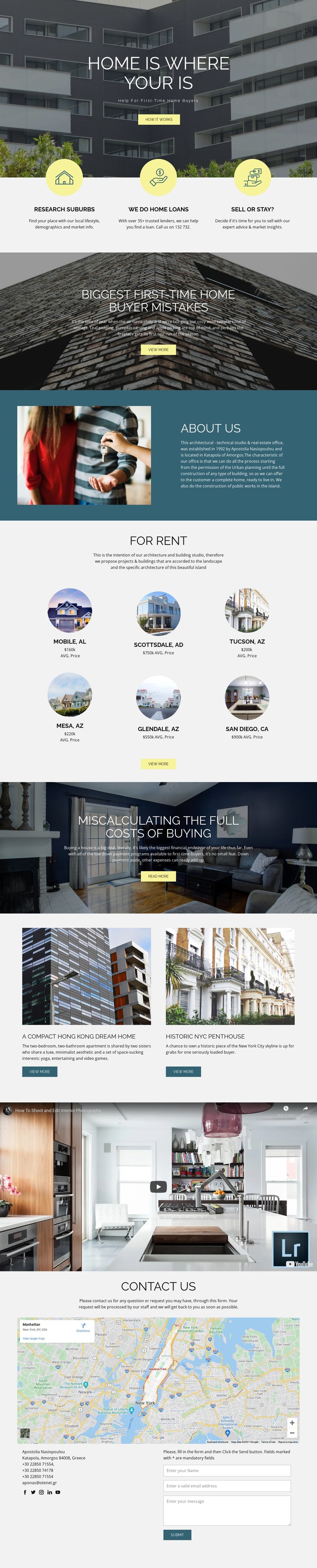 Home real estate CSS Template