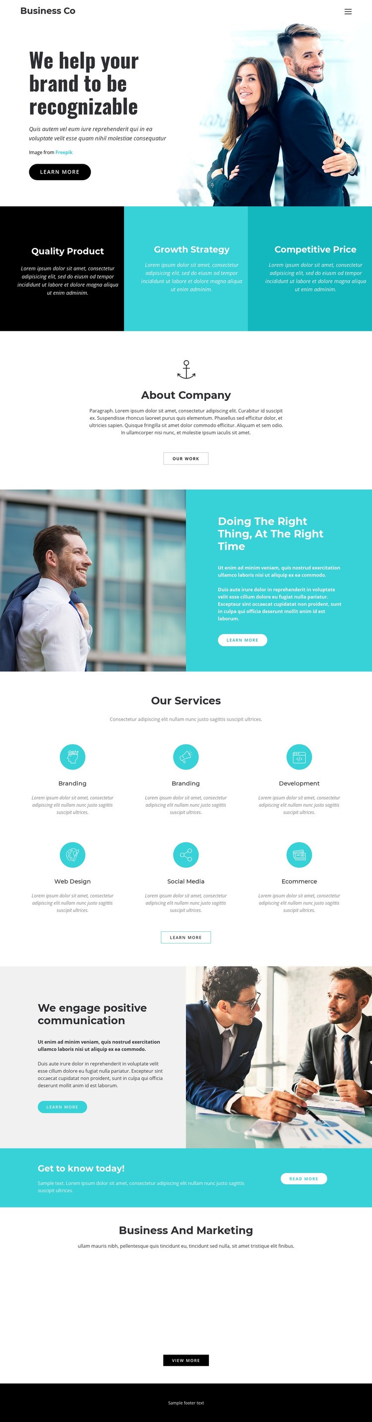 business casual website