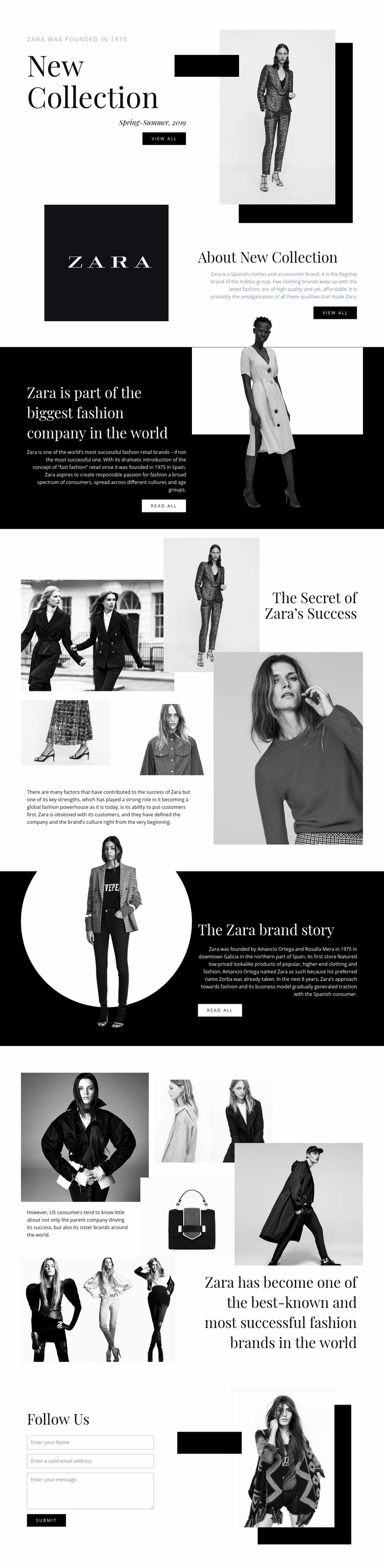 zara web collection