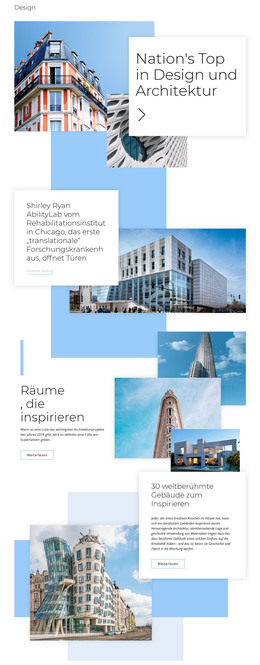 Design Der Architektur Html Vorlage