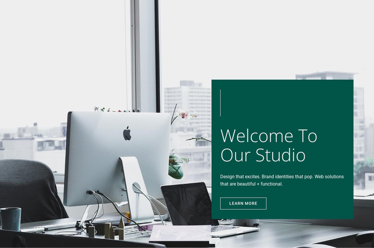 Welcome to our Studio Website Template Welcome to our Studio Website Template