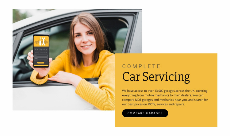 Car Servicing Landing Page