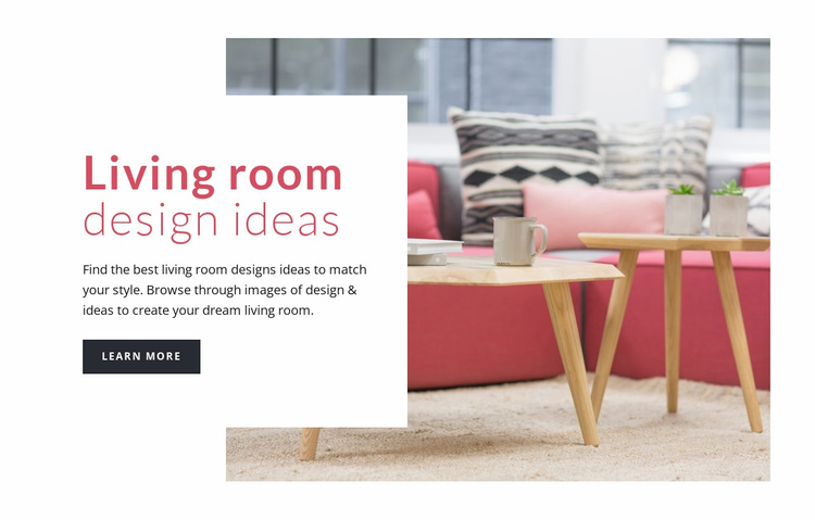 Decorating Living Room Website Template