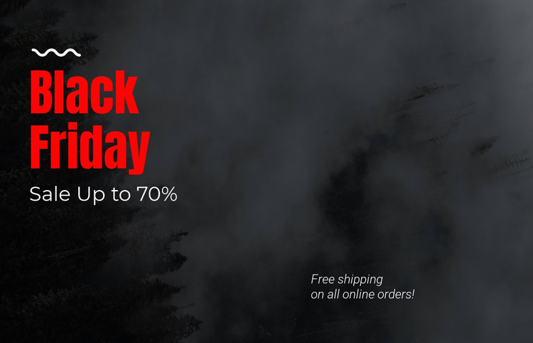 Black friday sale One Page Template The GoodPeople | Tot 70% korting Black Friday SALE