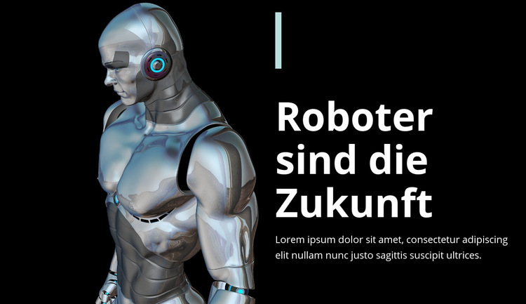 Roboter Sind Die Zukunft Website Vorlage