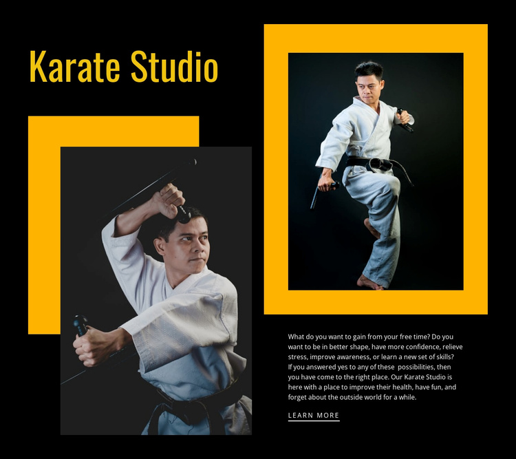 Karate Website Templates Free Download - Printable Templates