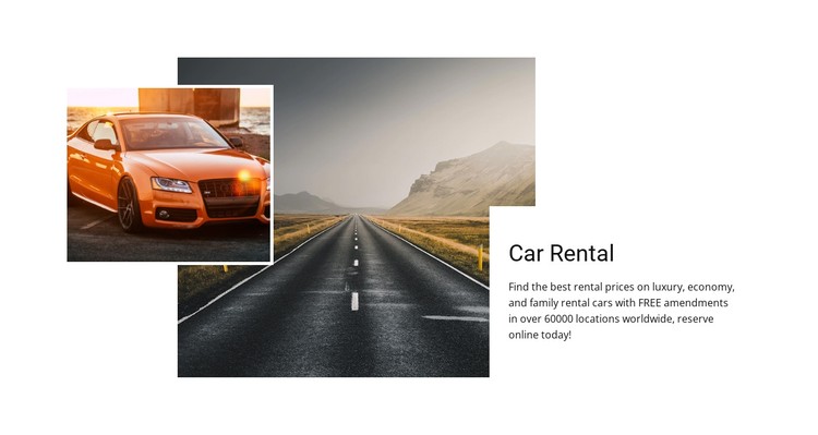 Download Car Rental Services Css Template PSD Mockup Templates