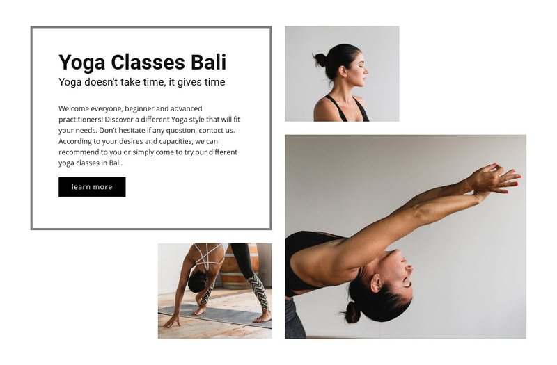Yoga healthy studio Website Maker