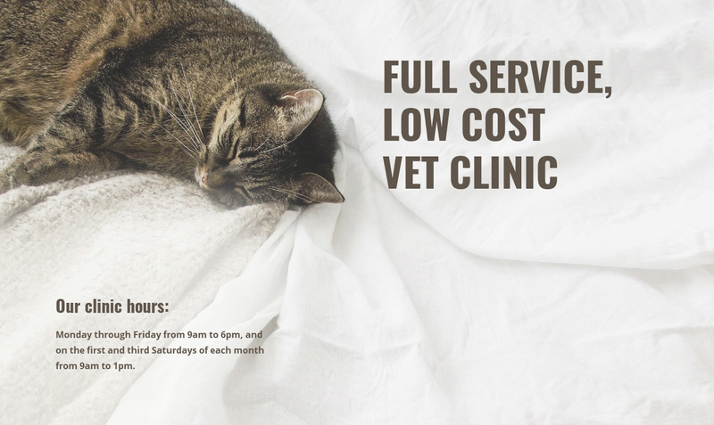 vet low cost clinic
