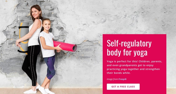 Family Yoga Class Css Template