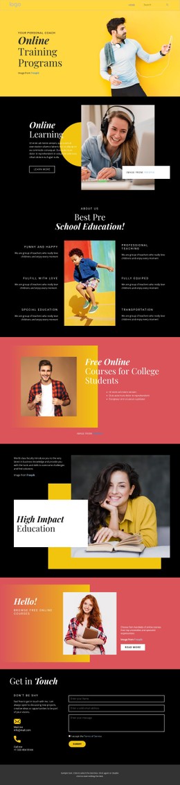 270+ Education CSS Templates