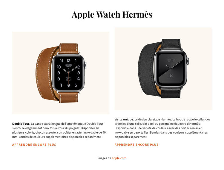 Apple Watch Hermes Thème WordPress
